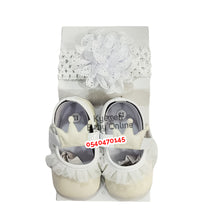 Load image into Gallery viewer, Baby Girl Shoe With Headband (Miyuebb) - Kyemen Baby Online
