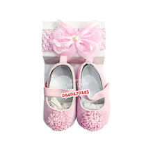 Load image into Gallery viewer, Baby Girl Shoe With Headband (Miyuebb) - Kyemen Baby Online
