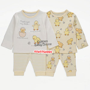 Baby Pyjamas Long Sleeved And Legged / Sleep Wear 2pcs (George Baby)