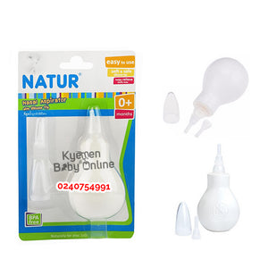 Baby Nasal Aspirator / Nose Decongestor / Bulb Syring / Natur