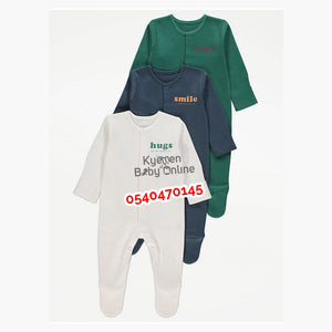 Baby SleepSuit 3 Pieces (George Baby) Hugs