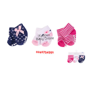 Baby Socks 3 Pairs (Hudson Baby) Polished