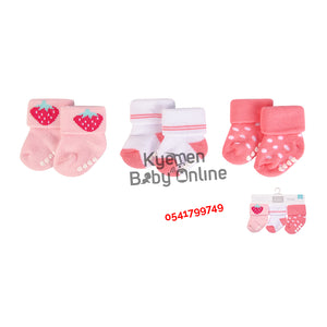 Baby Socks 3 Pairs Hudson Baby Strawberry Kyemen Baby Online