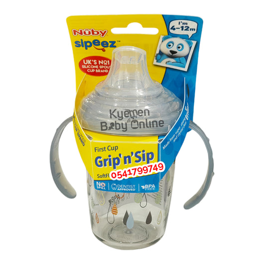 Nuby Grip 'n' Sip Sippy Cup Bottle (240ml) 6-12m