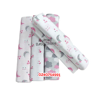 4 In 1 Coloured Cot Sheet / Receiving Blanket Kolaco (75cm * 75cm)