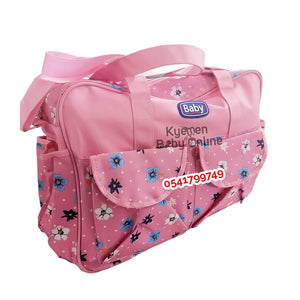 Baby Diaper Bag With Flowers (Mummy Bag) 1