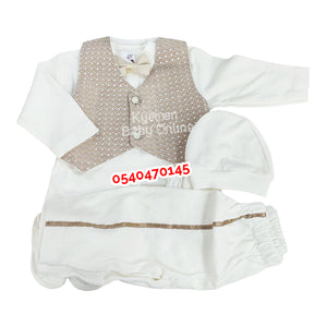 Baby Boy Christening Dress (0-3 Months) Babylia