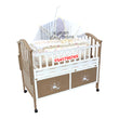 Load image into Gallery viewer, 2 in 1 Baby Wooden Cot 888 [Showroom Display]
