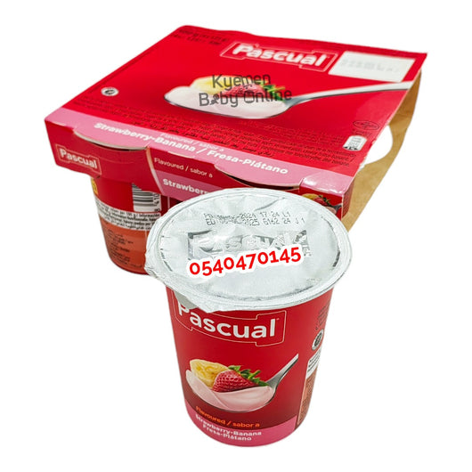 Pascual Yoghurt Strawberry-Banana (4pcs) 6m+