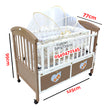 Load image into Gallery viewer, 2 In 1 Baby Wooden Cot 619 Baby Bed / Baby Crib [Showroom Display]
