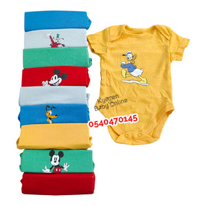 Baby Body Suit (Disney Baby) Short Sleeves (Unisex) 10pcs