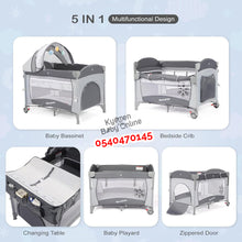 Load image into Gallery viewer, Baby Foldable Cot (Mamakids) Baby Bed / Baby Crib - Kyemen Baby Online
