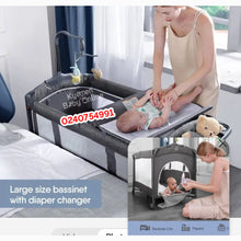 Load image into Gallery viewer, Baby Foldable Cot (Mamakids) Baby Bed / Baby Crib - Kyemen Baby Online
