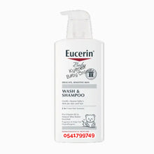 Load image into Gallery viewer, Eucerin Baby Wash And Shampoo (Delicate Sensitive Skin) 400ml - Kyemen Baby Online
