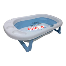 Load image into Gallery viewer, Baby Foldable Bath Tub With Soft Bather / Cushion Bather - Kyemen Baby Online
