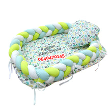 Load image into Gallery viewer, Baby Bed (Baby Lounger / Portable Infant Co Sleeper Bassinet With Spiral Bumper / Baby Nest) - Kyemen Baby Online
