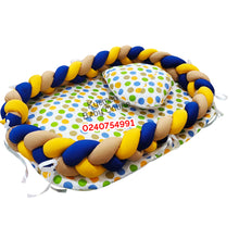 Load image into Gallery viewer, Baby Bed (Baby Lounger / Portable Infant Co Sleeper Bassinet With Spiral Bumper / Baby Nest) - Kyemen Baby Online
