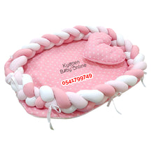 Load image into Gallery viewer, Baby Bed (Baby Lounger / Portable Infant Co Sleeper Bassinet With Spiral Bumper / Baby Nest) - Kyemen Baby Online
