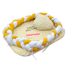 Load image into Gallery viewer, Baby Bed (Baby Lounger / Portable Infant Co Sleeper Bassinet With Spiral Bumper / Baby Nest) - Kyemen Baby Online
