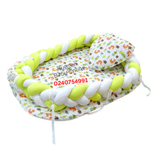 Load image into Gallery viewer, Baby Bed (Baby Lounger / Portable Infant Co Sleeper Bassinet With Spiral Bumper / Baby Nest) - Kyemen Baby Online
