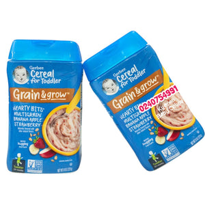 Gerber Hearty Bits Multigrain Banana, Apple & Strawberry (Grain & Grow) 227g, 12m+