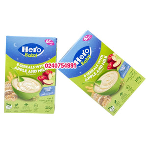 Hero Baby Cereal (8 Cereals And Apple with Milk) 6m+