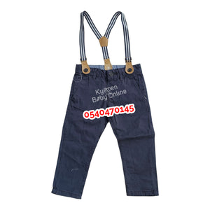 Baby Boy Trousers With Suspenders