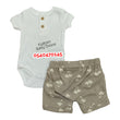 Load image into Gallery viewer, Baby Bodysuit With Short and Hat Unisex (Rachel Zoe)
