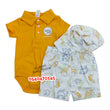 Load image into Gallery viewer, Baby Boy Bodysuit Lacoste With Shorts And Hat (Payifang) Orange
