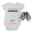 Load image into Gallery viewer, Baby Boy Bodysuit With Pants And Shoe (Eplay) Legend Born To Be King
