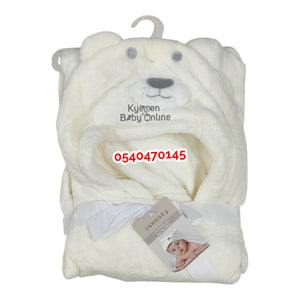 Baby Hooded Blanket / Swaddle (Carters Flower)