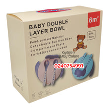 Load image into Gallery viewer, Baby Bowl (Baby Double Layer Bowl) Dr.Annie's 6m+ - Kyemen Baby Online
