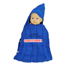 Load image into Gallery viewer, Baby Hooded Blanket (Weaved / Crocheted Hooded Blanket / Shawl) - Kyemen Baby Online
