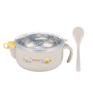 Baby Thermal Cereal Bowl with Spoon and Warming Hole(Dr Annie's)