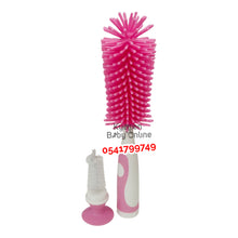Load image into Gallery viewer, Baby Silicone Bottle Brush With Straw Brush And Suction (Dr. Annie's) - Kyemen Baby Online
