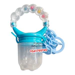 Fruit Pacifier / Fruit Feeder With Rattle Ring & Clip Holder (Dr. Annie's) 4m+