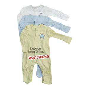 Baby Sleepsuit (Goerge Baby)0-3 Months (3 Pcs)