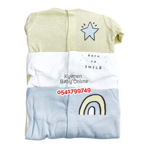 Baby Sleepsuit (Goerge Baby)0-3 Months (3 Pcs)