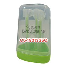 Load image into Gallery viewer, Baby Silicone Toothbrush Set (Dr Annie’s) 3pcs - Kyemen Baby Online
