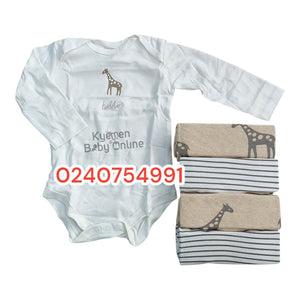 Baby Body Suit (Mamas And Papas) 5pcs Longsleeves