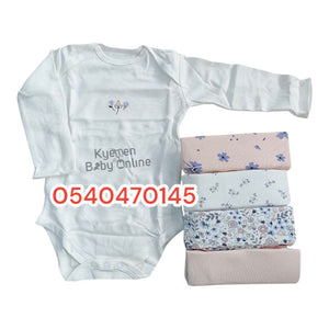 Baby Body Suit (Mamas And Papas) 5pcs Longsleeves