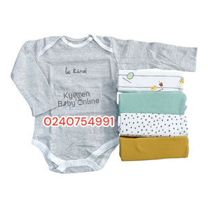 Baby Body Suit (Mamas And Papas) 5pcs Longsleeves