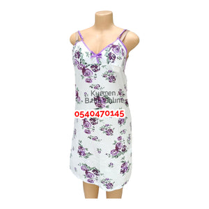 Breastfeeding Night Gown With Coat (Flower Suinier)