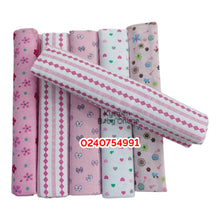 Load image into Gallery viewer, 6 In 1 Coloured Cot Sheet / Receiving Blanket (Kiddy Care) - Kyemen Baby Online
