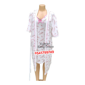 Breastfeeding Night Gown With Coat (Suinier)