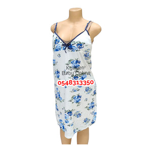 Breastfeeding Night Gown With Coat (Flower Suinier)