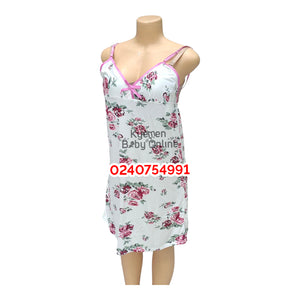 Breastfeeding Night Gown With Coat (Flower Suinier)