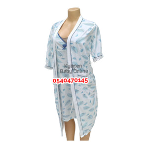 Breastfeeding Night Gown With Coat (Suinier)