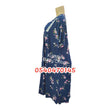 Load image into Gallery viewer, Breastfeeding Nighty With Coat (Olenda) Deep Blue
