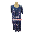 Load image into Gallery viewer, Breastfeeding Nighty With Coat (Olenda) Deep Blue
